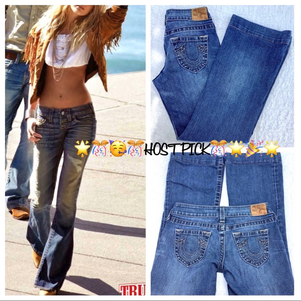 🎉HP🎊 ❤️RARE! VTG ❤️ TRUE RELIGION ‘Retro Candice’ Bell Flare Leg Sexy Jeans